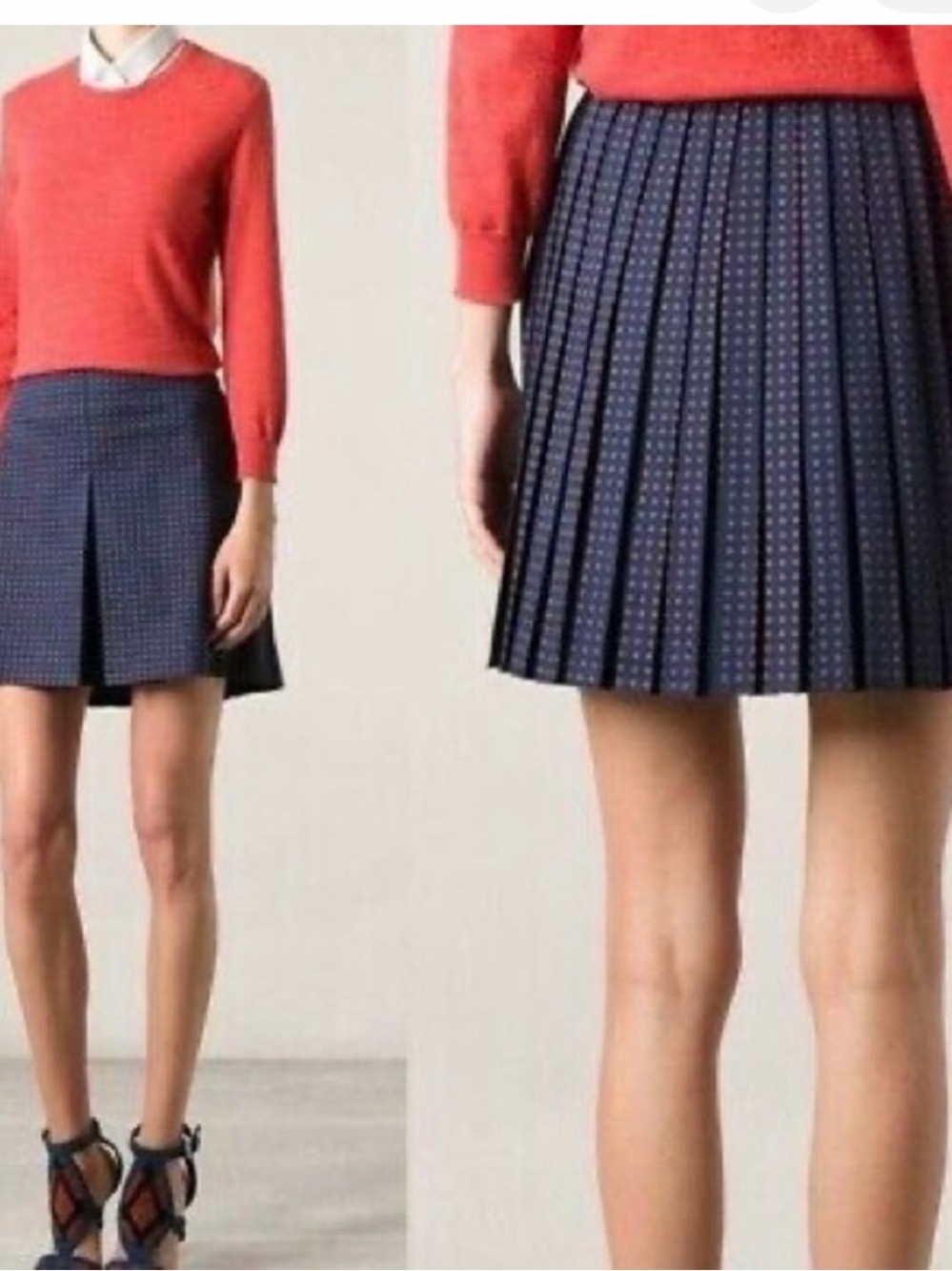 Tory Burch   Klarissa Pleated/lined Runway Skirt